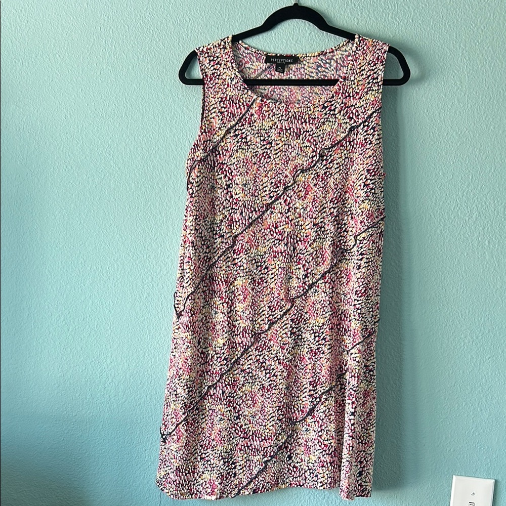 Perceptions Petite Dress Scoop Neck Sleeveless Size PL